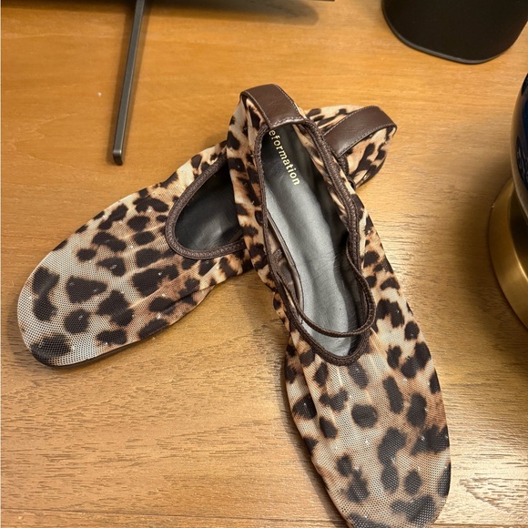 Reformation Leopard Print Flats - Picture 2 of 6